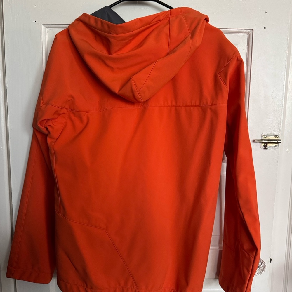 Betabrand Bright Orange DARPA Jacket with Black Accents - Picture 3 of 3